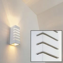 Hofstein Khartum Wandleuchte Wei&szlig;, 1-flammig -Wandleuchten Verkaufsgeschäft khartum wandleuchte h332 10