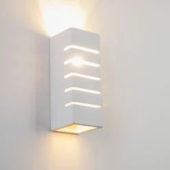 Hofstein Khartum Wandleuchte Wei&szlig;, 1-flammig -Wandleuchten Verkaufsgeschäft khartum wandleuchte h332 7