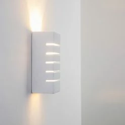 Hofstein Khartum Wandleuchte Wei&szlig;, 1-flammig -Wandleuchten Verkaufsgeschäft khartum wandleuchte h332 9