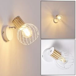 Hofstein Koler Wandleuchte Weiß, 1-flammig