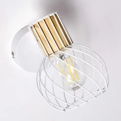 Hofstein Koler Wandleuchte Weiß, 1-flammig -Wandleuchten Verkaufsgeschäft koler wandleuchte h3320112 18