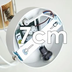 Hofstein Koler Wandleuchte Weiß, 1-flammig -Wandleuchten Verkaufsgeschäft koler wandleuchte h3320112 21