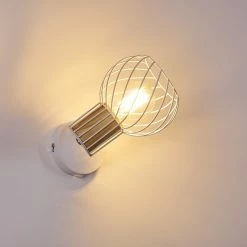 Hofstein Koler Wandleuchte Weiß, 1-flammig -Wandleuchten Verkaufsgeschäft koler wandleuchte h3320112 7