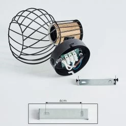 Hofstein Kolfer Wandleuchte Schwarz, 1-flammig -Wandleuchten Verkaufsgeschäft kolfer wandleuchte h3397794 4