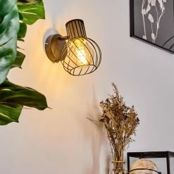 Hofstein Kolfer Wandleuchte Schwarz, 1-flammig -Wandleuchten Verkaufsgeschäft kolfer wandleuchte h3397794 6