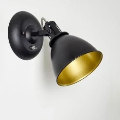Hofstein Koppom Wandleuchte Schwarz, 1-flammig -Wandleuchten Verkaufsgeschäft koppom wandleuchte h3013007 do2 13