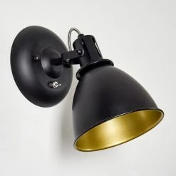 Hofstein Koppom Wandleuchte Schwarz, 1-flammig -Wandleuchten Verkaufsgeschäft koppom wandleuchte h3013007 do2 20