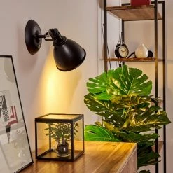 Hofstein Koppom Wandleuchte Schwarz, 1-flammig -Wandleuchten Verkaufsgeschäft koppom wandleuchte h3013007 do2 6
