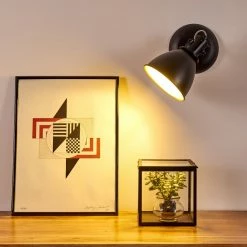 Hofstein Koppom Wandleuchte Schwarz, 1-flammig -Wandleuchten Verkaufsgeschäft koppom wandleuchte h3013007 do2 7