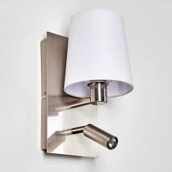 Hofstein Kublis Wandleuchte LED Nickel-Matt, 2-flammig 33 Hofstein Kublis Wandleuchte LED Nickel-Matt, 2-flammig -Wandleuchten Verkaufsgeschäft kublis wandleuchte h3296011 do1 12