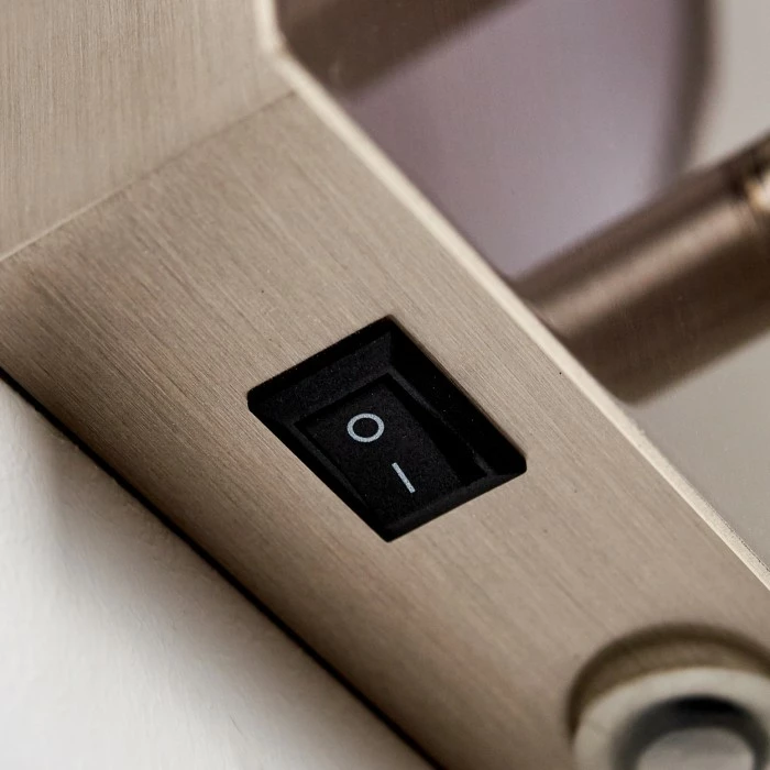 Hofstein Kublis Wandleuchte LED Nickel-Matt, 2-flammig 15 Hofstein Kublis Wandleuchte LED Nickel-Matt, 2-flammig – Bild 15