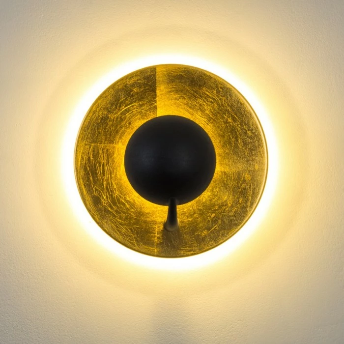 Hofstein Kuldo Wandleuchte LED Gold, 2-flammig 3 Hofstein Kuldo Wandleuchte LED Gold, 2-flammig – Bild 3