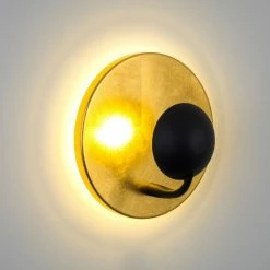 Hofstein Kuldo Wandleuchte LED Gold, 2-flammig 21 Hofstein Kuldo Wandleuchte LED Gold, 2-flammig -Wandleuchten Verkaufsgeschäft kuldo wandleuchte h3000960 9