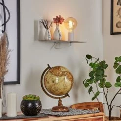 Hofstein Lafinur Wandleuchte Braun, Weiß, Holzoptik, 1-flammig -Wandleuchten Verkaufsgeschäft lafinur wandleuchte h3565360 10