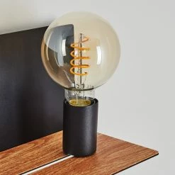 Hofstein Lafinur Wandleuchte Schwarz, Braun, Holzoptik, 1-flammig -Wandleuchten Verkaufsgeschäft lafinur wandleuchte h3565384 2