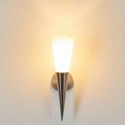 Hofstein Laidi Wandleuchte Nickel-Matt, 1-flammig -Wandleuchten Verkaufsgeschäft laidi wandleuchte h3080764 4