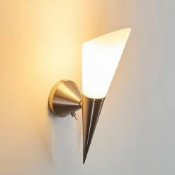 Hofstein Laidi Wandleuchte Nickel-Matt, 1-flammig -Wandleuchten Verkaufsgeschäft laidi wandleuchte h3080764 8