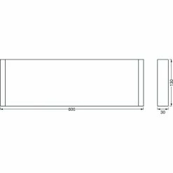 LEDVANCE LINEAR SHELF Wandleuchte Wei&szlig;, 1-flammig -Wandleuchten Verkaufsgeschäft ledvance linear shelf wandleuchte 4058075575752 3