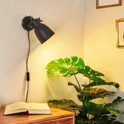 Hofstein Leiwoma Wandleuchte Schwarz, 1-flammig -Wandleuchten Verkaufsgeschäft leiwoma wandleuchte h3414910 10