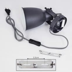 Hofstein Leiwoma Wandleuchte Schwarz, 1-flammig -Wandleuchten Verkaufsgeschäft leiwoma wandleuchte h3414910 4