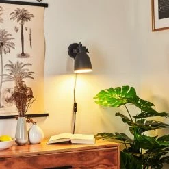 Hofstein Leiwoma Wandleuchte Schwarz, 1-flammig -Wandleuchten Verkaufsgeschäft leiwoma wandleuchte h3414910 6