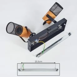 Hofstein Lenalau Wandleuchte Schwarz, 2-flammig -Wandleuchten Verkaufsgeschäft lenalau wandleuchte h3404126 4