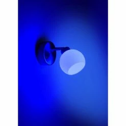 Leuchten Direkt LOLA-LOTTA Wandleuchte LED Edelstahl, 1-flammig, Fernbedienung, Farbwechsler -Wandleuchten Verkaufsgeschäft leuchten direkt lola lotta wandleuchte 12041 55 5