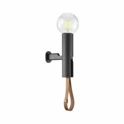 Leuchten Direkt TURN ME Wandleuchte Schwarz, 1-flammig