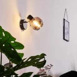 Hofstein Lexington Wandleuchte Chrom, Schwarz, 1-flammig -Wandleuchten Verkaufsgeschäft lexington wandleuchte h3367322 14