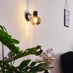 Hofstein Lexington Wandleuchte Chrom, Schwarz, 1-flammig -Wandleuchten Verkaufsgeschäft lexington wandleuchte h3367322 16