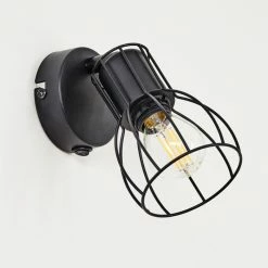 Hofstein Liagarda Wandleuchte Schwarz, 1-flammig -Wandleuchten Verkaufsgeschäft liagarda wandleuchte h3433973 7