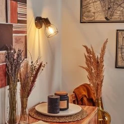 Hofstein Liagarda Wandleuchte Schwarz, 1-flammig -Wandleuchten Verkaufsgeschäft liagarda wandleuchte h3433973 8