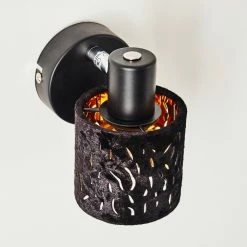 Hofstein Liared Wandleuchte Chrom, Schwarz, 1-flammig -Wandleuchten Verkaufsgeschäft liared wandleuchte h3161654 do1 13