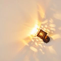 Hofstein Liared Wandleuchte Chrom, Schwarz, 1-flammig -Wandleuchten Verkaufsgeschäft liared wandleuchte h3161654 do1 14