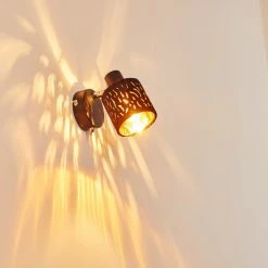 Hofstein Liared Wandleuchte Chrom, Schwarz, 1-flammig -Wandleuchten Verkaufsgeschäft liared wandleuchte h3161654 do1 2