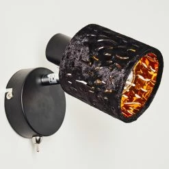 Hofstein Liared Wandleuchte Chrom, Schwarz, 1-flammig -Wandleuchten Verkaufsgeschäft liared wandleuchte h3161654 do1 3