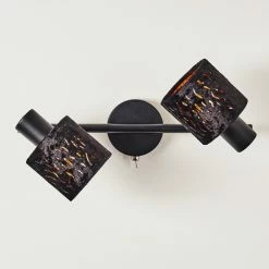 Hofstein Liared Wandleuchte Schwarz, 2-flammig -Wandleuchten Verkaufsgeschäft liared wandleuchte h3161692 do1 14