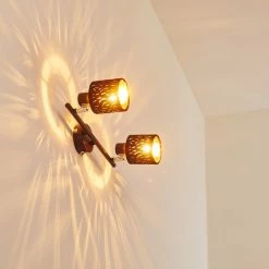 Hofstein Liared Wandleuchte Schwarz, 2-flammig -Wandleuchten Verkaufsgeschäft liared wandleuchte h3161692 do1 2