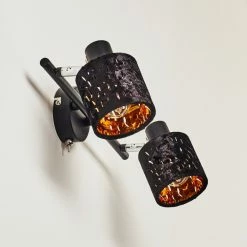 Hofstein Liared Wandleuchte Schwarz, 2-flammig -Wandleuchten Verkaufsgeschäft liared wandleuchte h3161692 do1 3