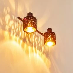 Hofstein Liared Wandleuchte Schwarz, 2-flammig -Wandleuchten Verkaufsgeschäft liared wandleuchte h3161692 do1 4