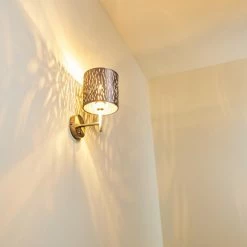 Hofstein LIARED Wandleuchte Nickel-Matt, 1-flammig -Wandleuchten Verkaufsgeschäft liared wandleuchte h3277812 do1 12