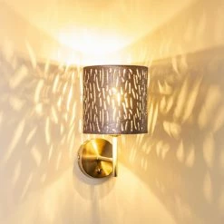 Hofstein LIARED Wandleuchte Nickel-Matt, 1-flammig -Wandleuchten Verkaufsgeschäft liared wandleuchte h3277812 do1 13