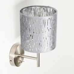 Hofstein LIARED Wandleuchte Nickel-Matt, 1-flammig -Wandleuchten Verkaufsgeschäft liared wandleuchte h3277812 do1 17