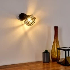 Hofstein Limassol Wandleuchte Schwarz, 1-flammig -Wandleuchten Verkaufsgeschäft limassol wandleuchte h3332511 14