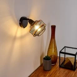 Hofstein Limassol Wandleuchte Schwarz, 1-flammig -Wandleuchten Verkaufsgeschäft limassol wandleuchte h3332511 3