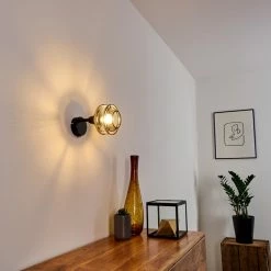 Hofstein Limassol Wandleuchte Schwarz, 1-flammig -Wandleuchten Verkaufsgeschäft limassol wandleuchte h3332511 9