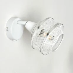 Hofstein Limassol Wandleuchte Chrom, Weiß, 1-flammig -Wandleuchten Verkaufsgeschäft limassol wandleuchte h3332597 4