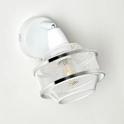 Hofstein Limassol Wandleuchte Chrom, Weiß, 1-flammig -Wandleuchten Verkaufsgeschäft limassol wandleuchte h3332597 5