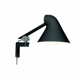 Louis Poulsen NJP Wandleuchte LED Schwarz, 1-flammig