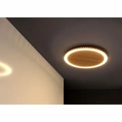 Luce Design MOON Wandleuchte LED Schwarz, Braun, Holzoptik, 1-flammig -Wandleuchten Verkaufsgeschäft luce design moon wandleuchte 9053 m wo 4